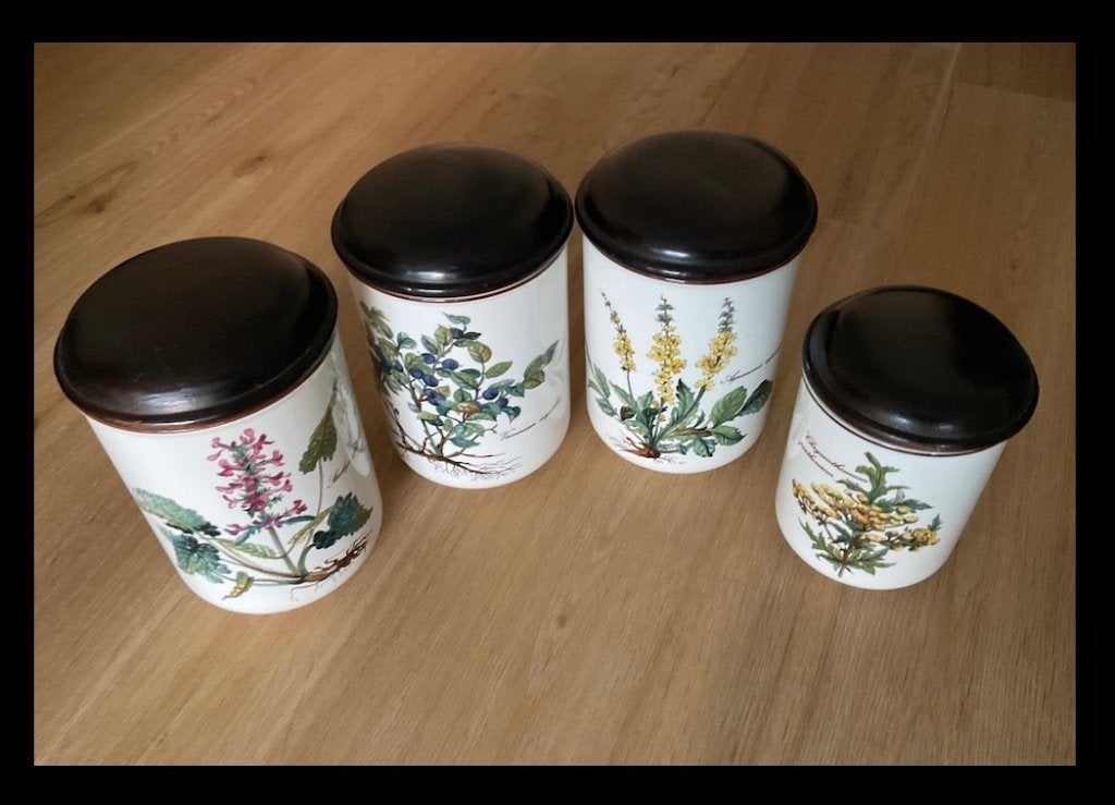 Vintage voorraadpotten Botanicaserie Villeroy&Boch. Potten, Ophalen, Overige typen, Zo goed als nieuw, Overige stijlen