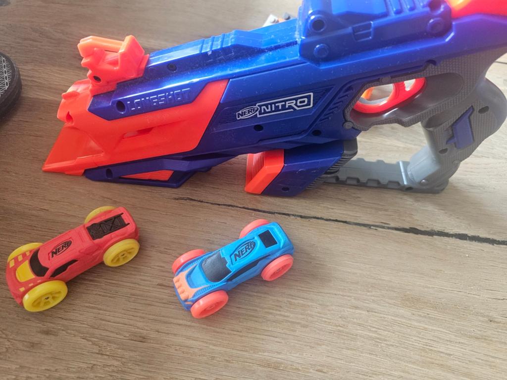 Nerf nitro hot wheels lanceerder, Ophalen of Verzenden, Jongen
