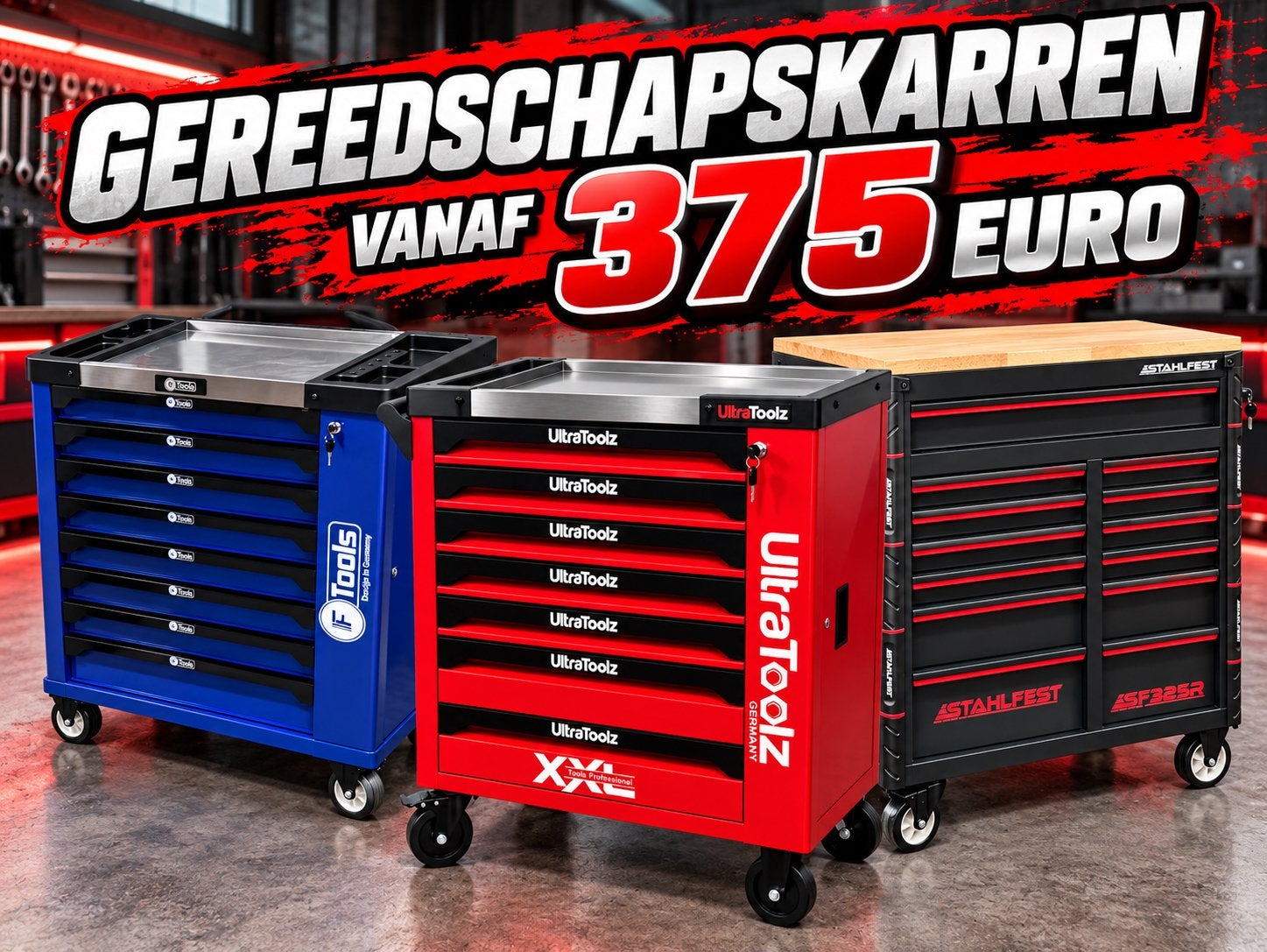 Gereedschapwagen gereedschap, Auto diversen, Ophalen, Nieuw, Hunter, Hunter