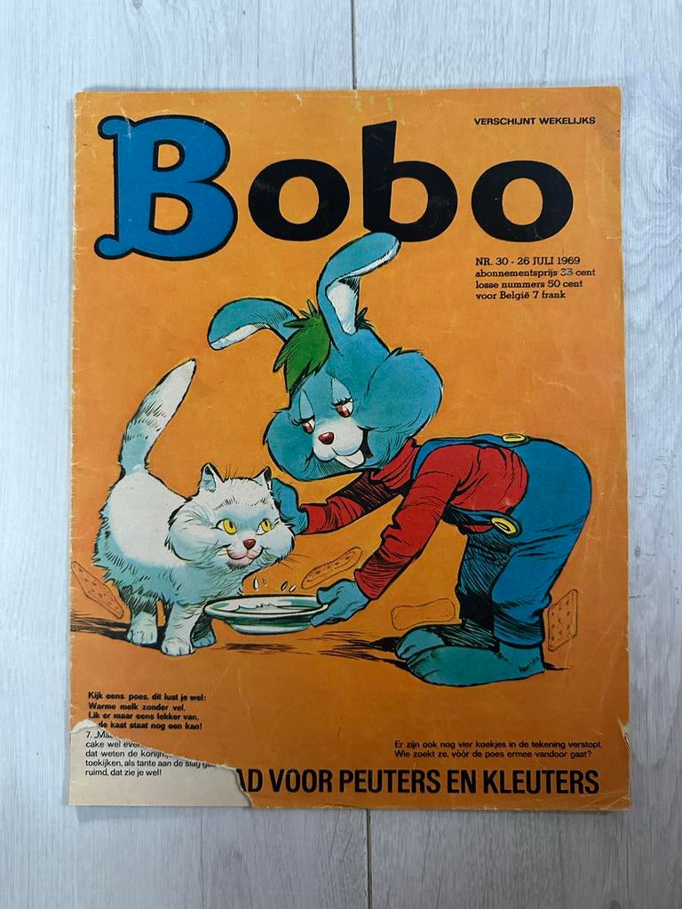 23 Bobo boekjes uit 1969-1971 - Vintage kinderlectuur, Boeken, Meerdere stripboeken, Ophalen of Verzenden, Gelezen