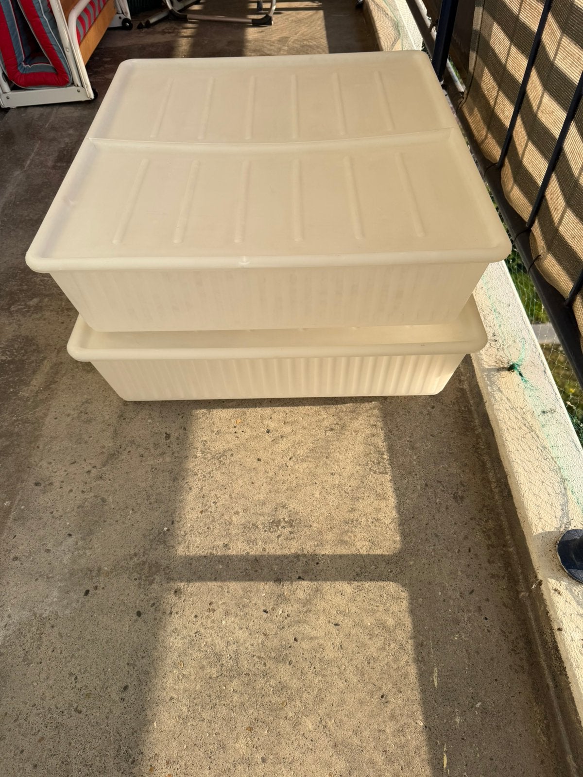 2x IKEA Dilling kunststof opbergbox, Ophalen of Verzenden, Zo goed als nieuw