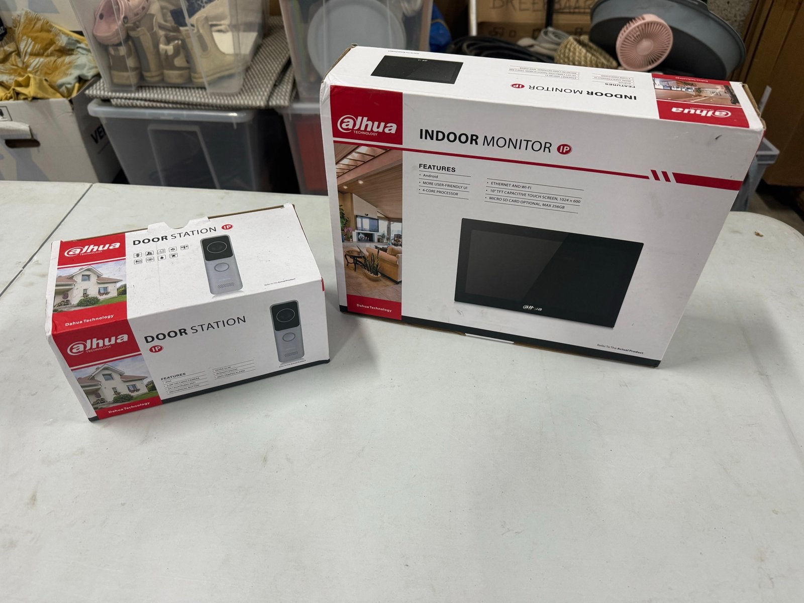Dahua Deurbel Intercom Systeem met Buiten- en Binnenunit, Ophalen of Verzenden, Bewegingsdetectiesensor, Nieuw, Bedraad
