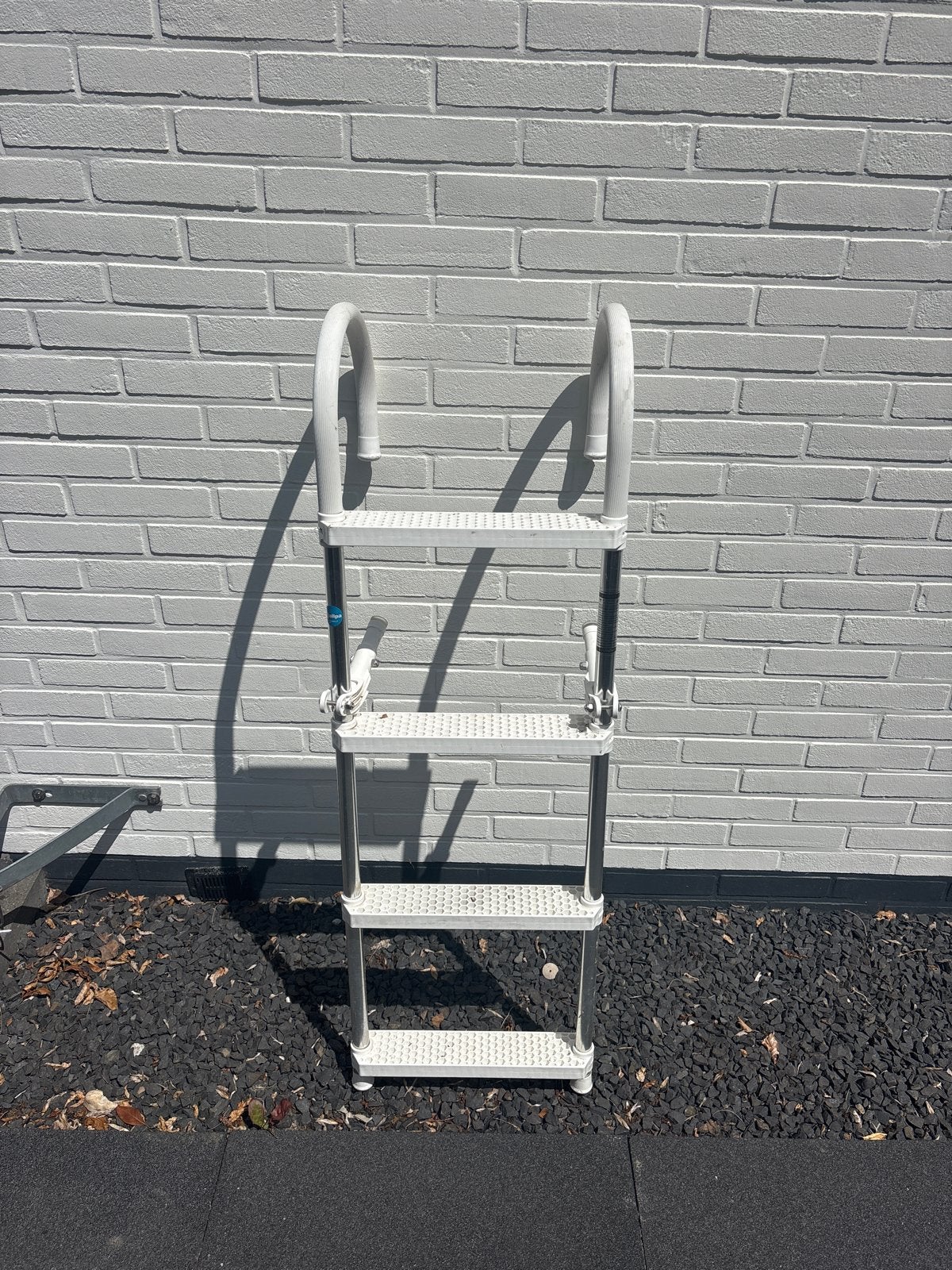 Allpa Zwemtrap-Alu Bootladder - 200 cm hoog, 38 cm breed, Ophalen, Gebruikt, Ladder, Opvouwbaar of Inschuifbaar