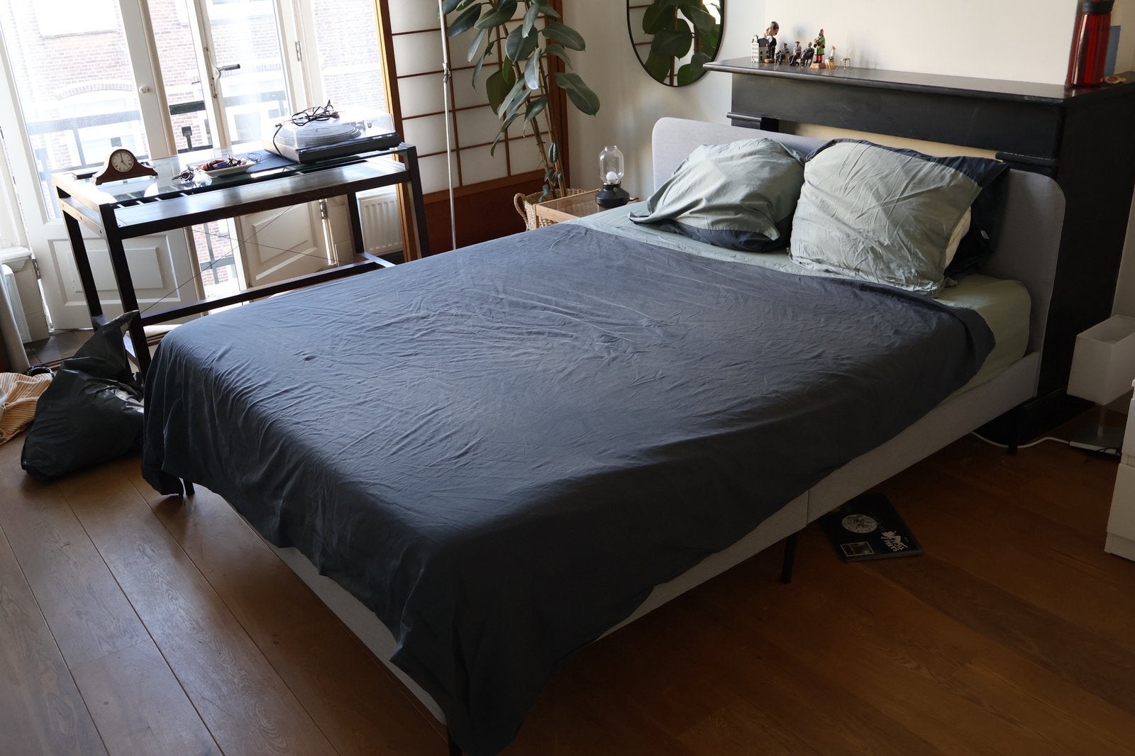 Ikea bed gratis ophalen, Ophalen, Wit, Tweepersoons, Zo goed als nieuw