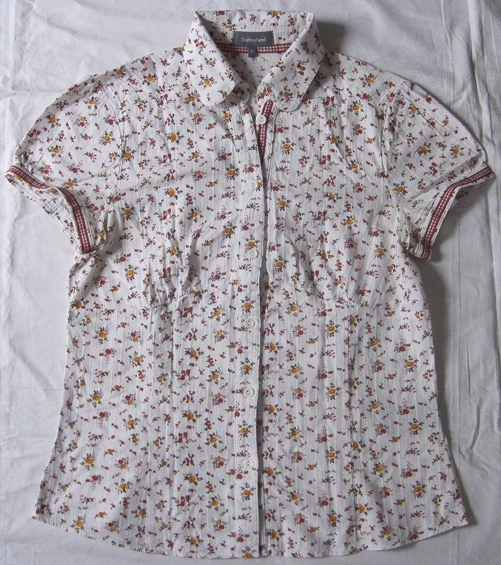 Sutherland blouse katoen met bloemetjes, Sutherland, Meerkleurig, Gedragen, Ophalen