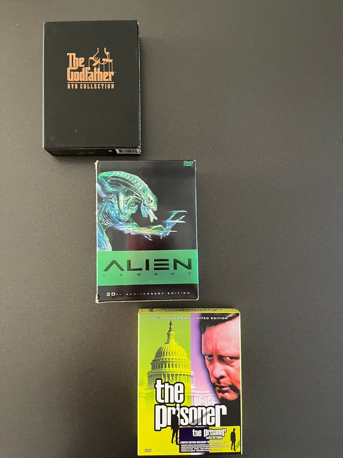 DVD Boxset’s: The Prisoner-Alien legacy-The Godfather, Ophalen, Zo goed als nieuw