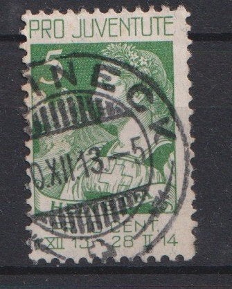 Zwitserland 1913; Pro Juventute - Michel 117, gestempeld., Postzegels en Munten, Ophalen of Verzenden, Gestempeld