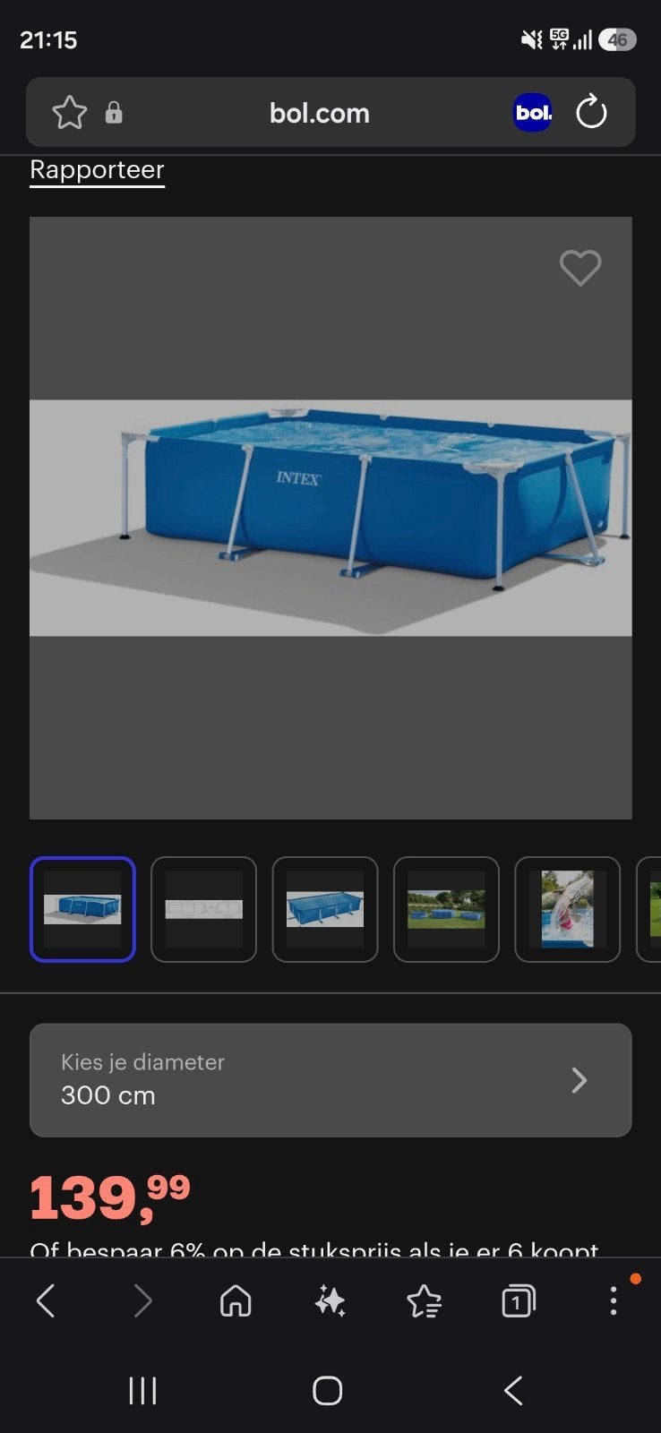 Zwembad 2x3m compleet met toebehoren en verwarmingsmatten, Ophalen, Gebruikt, Opzetzwembad, 200 tot 400 cm