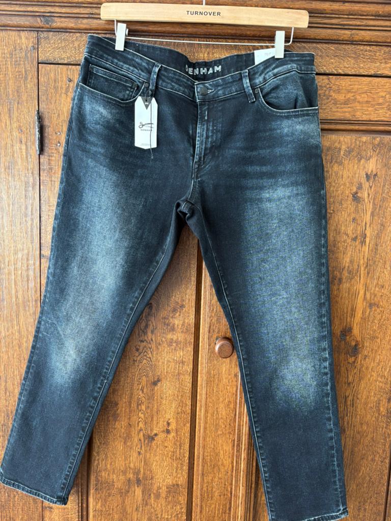 Denham jeans mt.34/30 zwart (donkerblauw), Kleding | Dames, Spijkerbroeken en Jeans, Ophalen of Verzenden, Nieuw, Overige kleuren