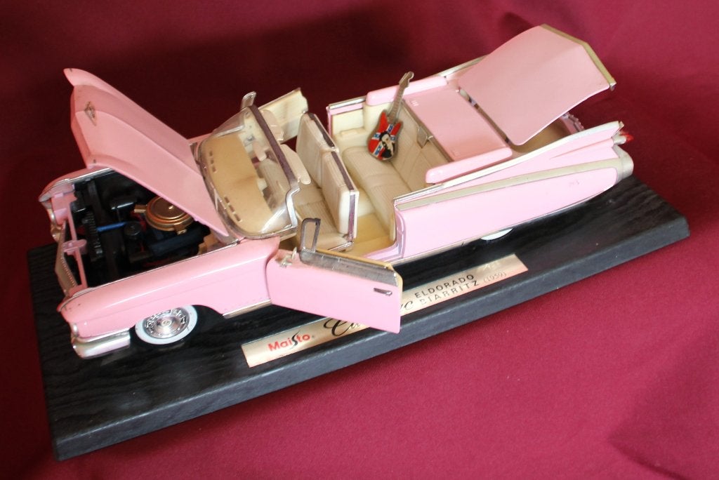 modelauto Pink Cadillac 1959, Ophalen of Verzenden, Zo goed als nieuw, Auto, Overige merken