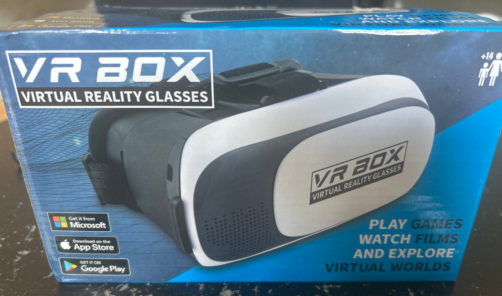 VR BOX Virtual Reality Bril, Spelcomputers en Games, Virtual Reality, Ophalen of Verzenden, Zo goed als nieuw, VR-bril, Telefoon