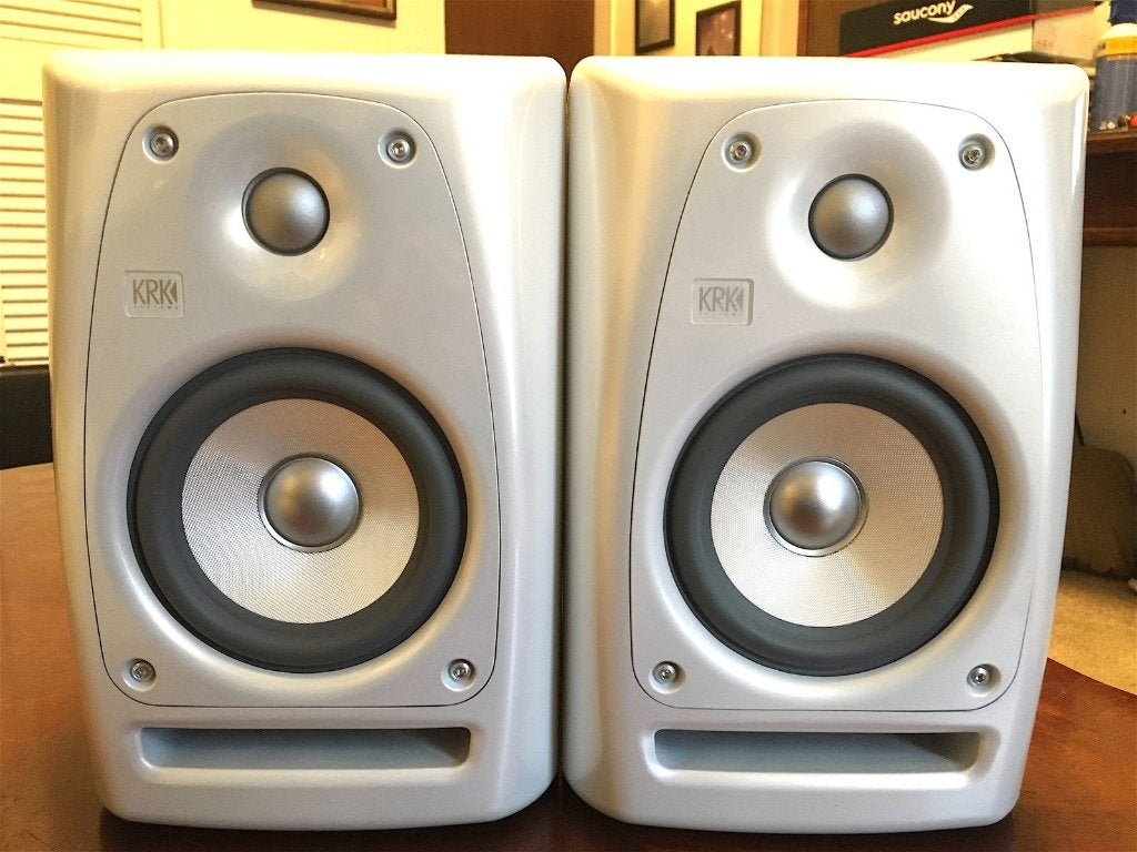 2x KRK Rokit RP5 Pair Limited Edition 5 inch speakers 6 set, Audio, Tv en Foto, Luidsprekers, Zo goed als nieuw, Front, Rear of Stereo speakers