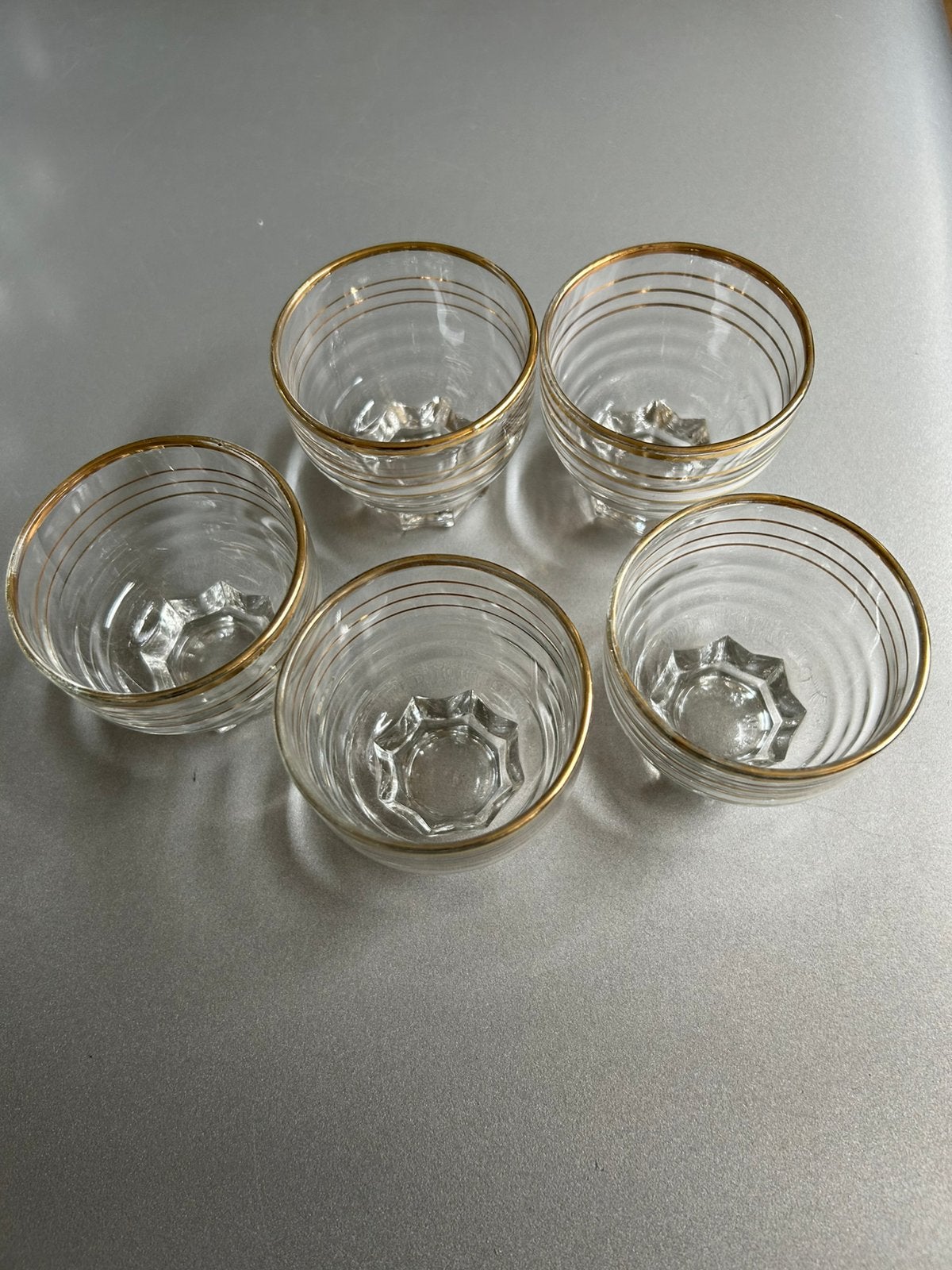 5 vintage likeur/ shot glaasjes, Verzamelen, Glas en Borrelglaasjes, Ophalen of Verzenden, Zo goed als nieuw