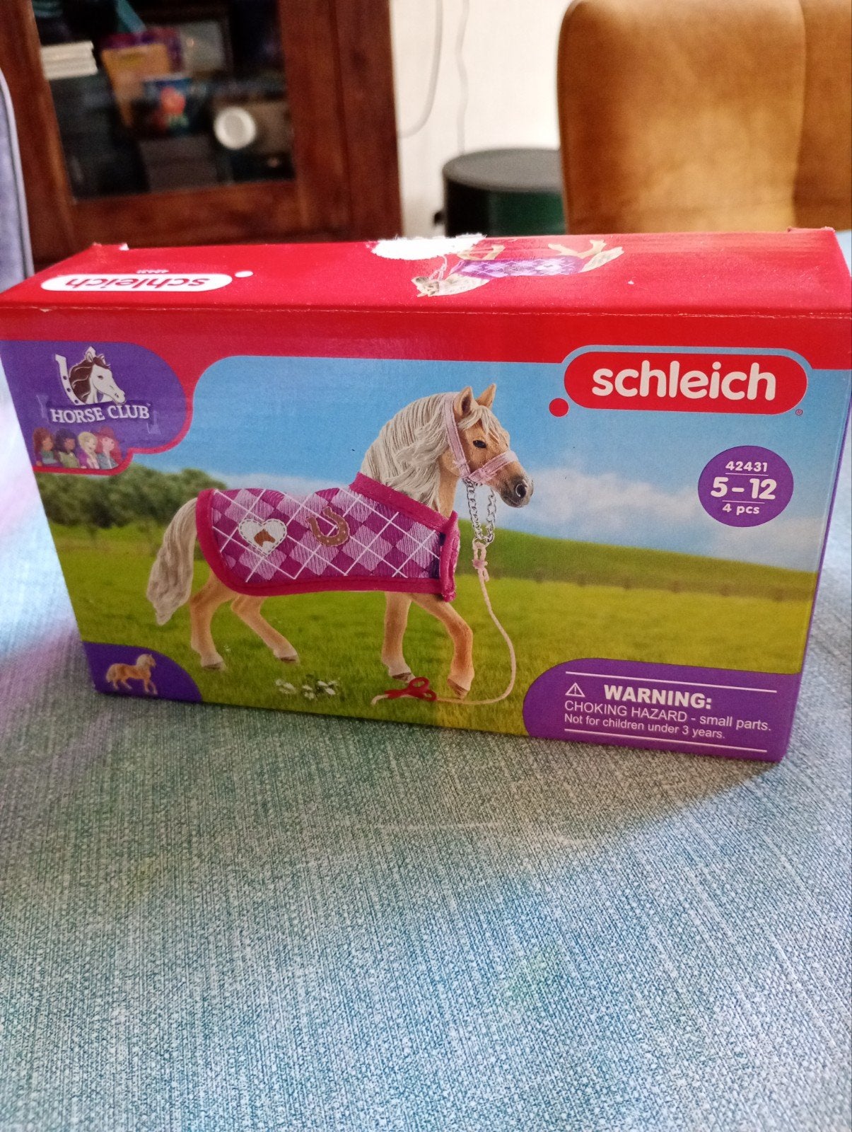 Schleich Horse Club Paard met Deken en Halster 42431, Ophalen of Verzenden