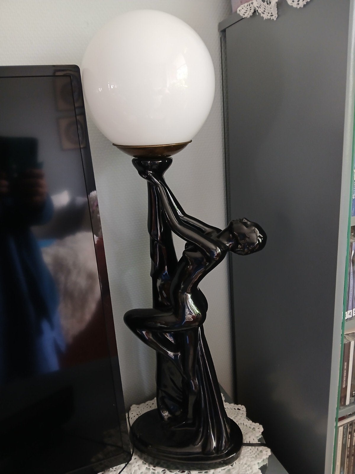 Black Lady lamp, Huis en Inrichting, Lampen | Vloerlampen, Ophalen, Minder dan 100 cm