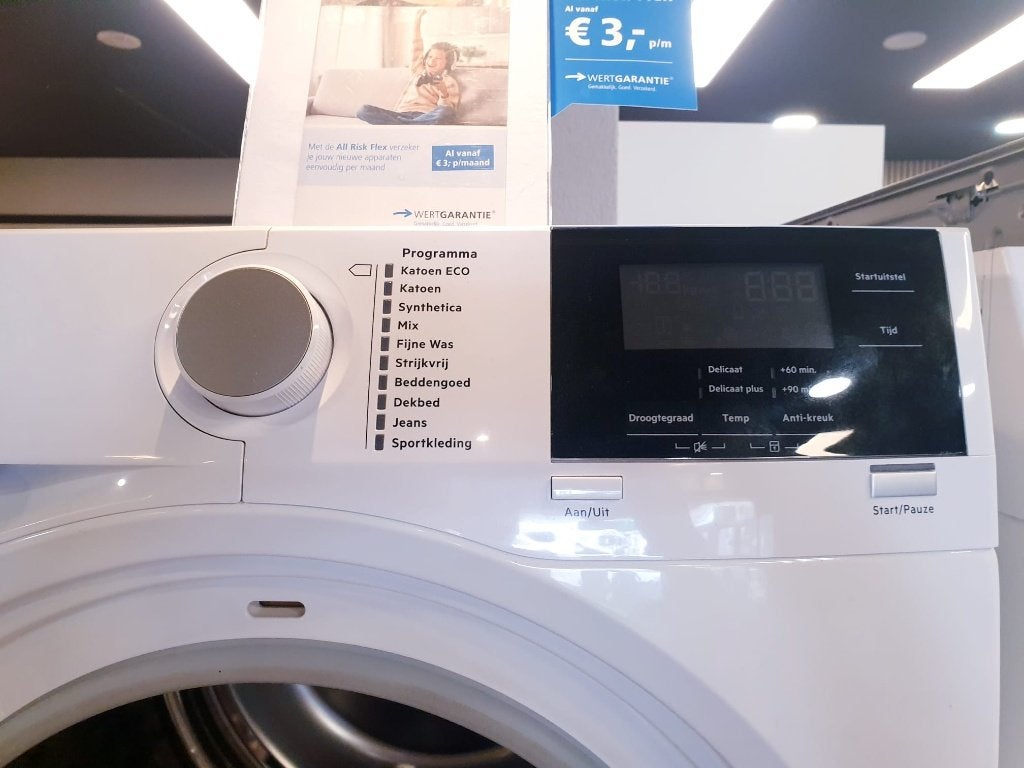 aeg condens droger 8kg inc 6 mnd garantie, Ophalen, 6 tot 8 kg, Minder dan 85 cm, Anti-kreukfase