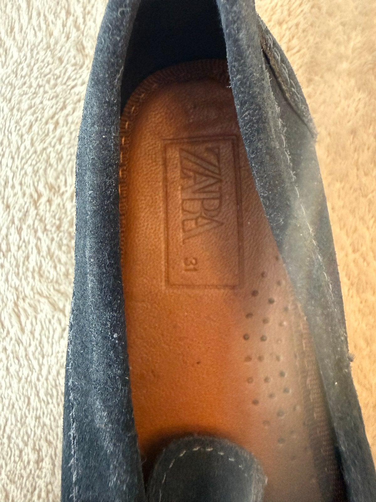 Zara suède loafers maat 31, Gebruikt, Schoenen, Ophalen of Verzenden, Jongen