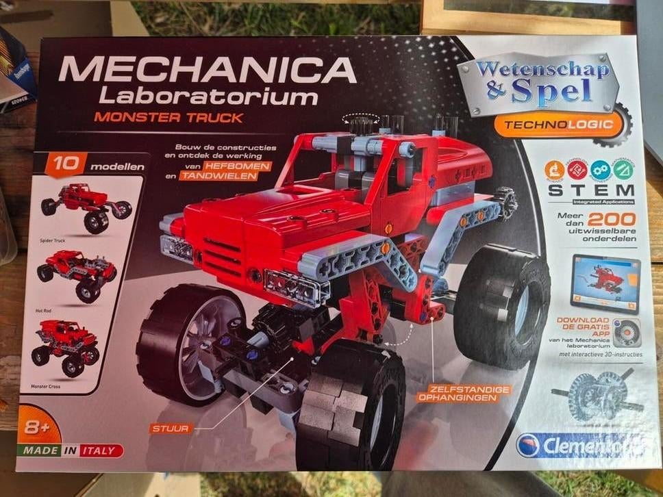 Clementoni Mechanica Laboratorium Monster Truck Bouwpakket, Ophalen of Verzenden
