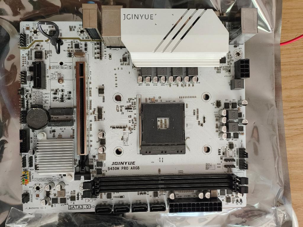 Jginyue B450 AMD AM4 moederbord pci-e slot defect, Computers en Software, Moederborden, Ophalen, Gebruikt, DDR4, Micro-ATX