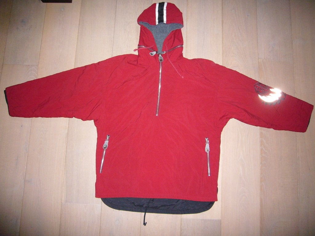 Ski jas / snowboard jas - maat S - merk Fire and Ice - rood, Kleding | Heren, Ophalen of Verzenden, Jack, Fire and ice, Gedragen