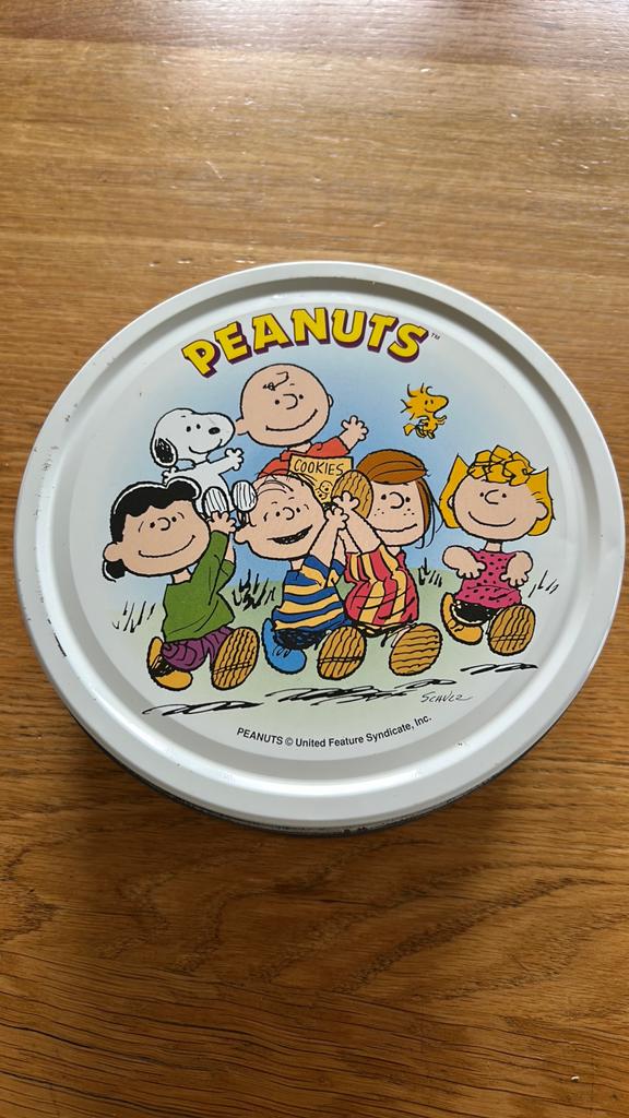 Vintage Peanuts Koekblik - Snoopy en Vrienden, Verzamelen, Ophalen of Verzenden, Gebruikt
