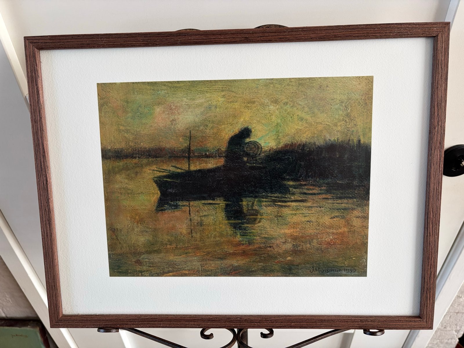 Giclée druk van Jopie Huisman - zelfportret als fuikvisser, Antiek en Kunst, Kunst | Schilderijen | Klassiek, Maritiem / water