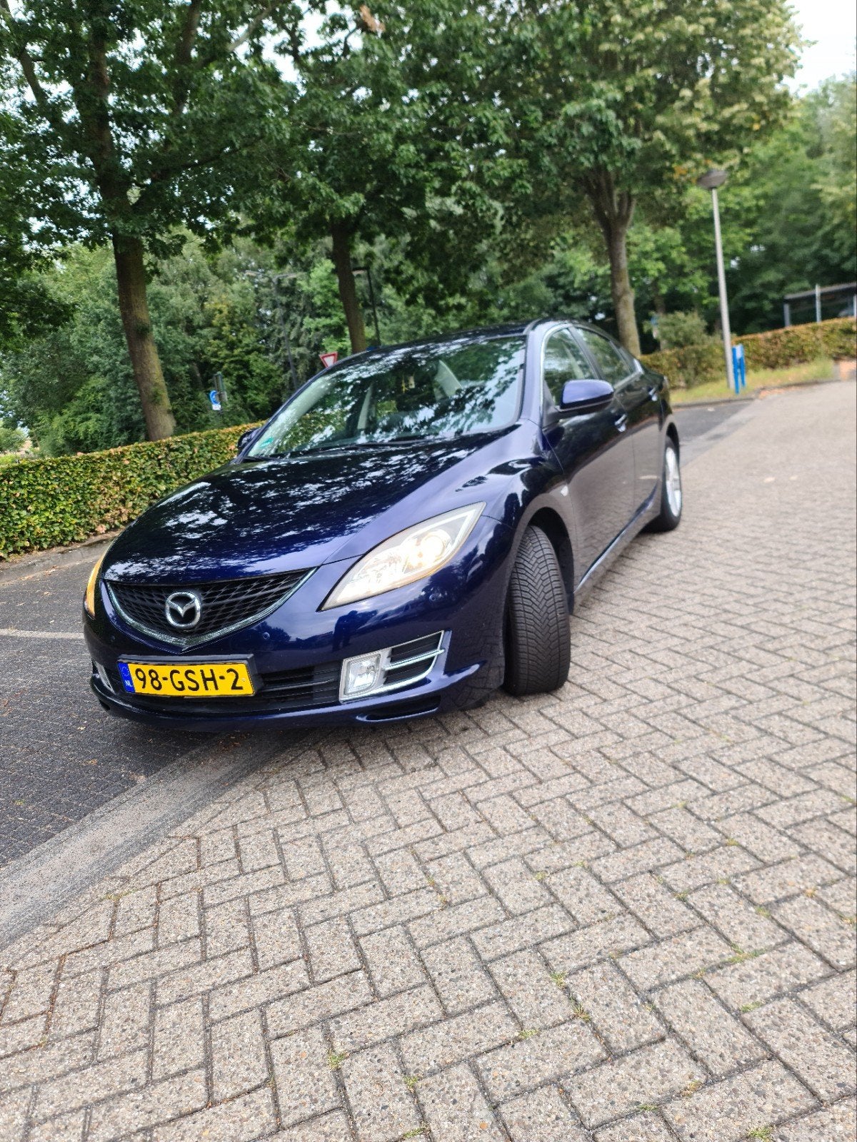 Mazda 6 2.0 Sedan 2008 Blauw, Auto's, Mazda, Voorwielaandrijving, 4 cilinders, Blauw, Handgeschakeld