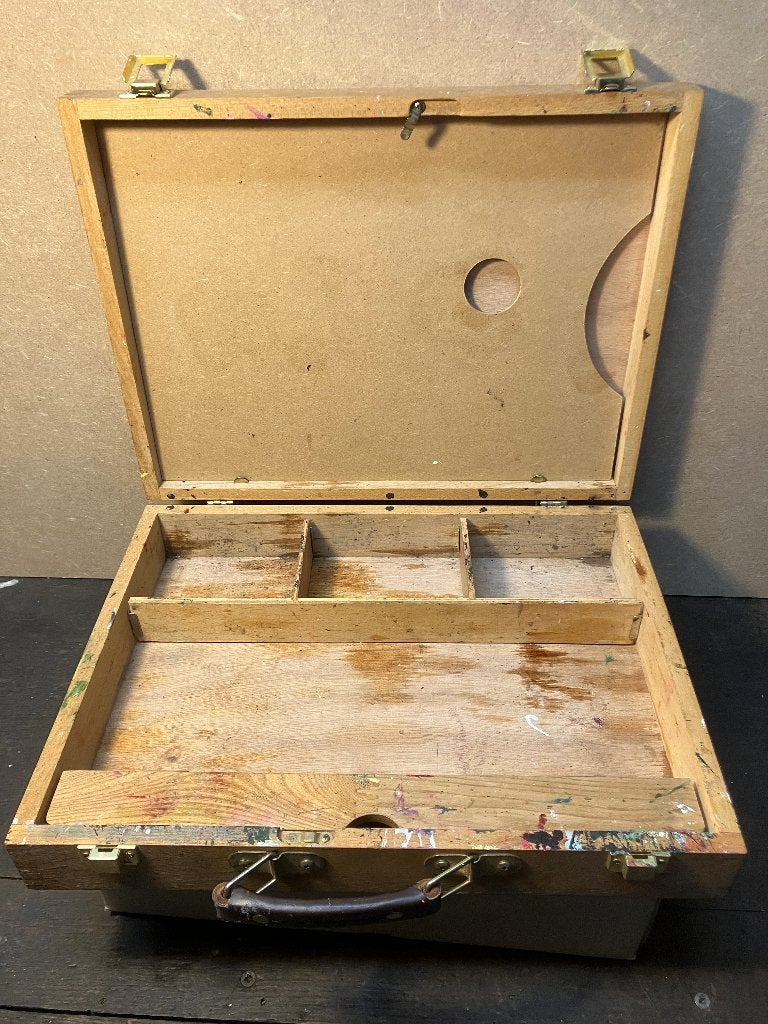 Houten schilderskoffer, Ophalen of Verzenden, Gebruikt, Overige typen
