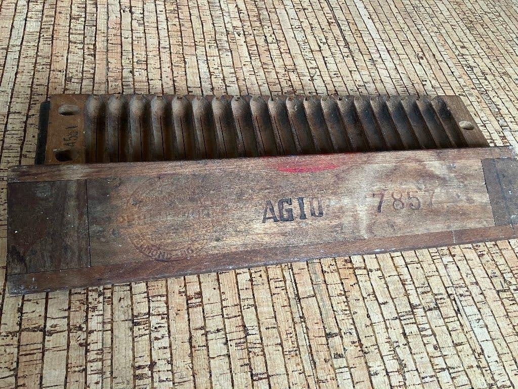 Antieke houten sigarenpers sigarenmal Agio, Ophalen of Verzenden