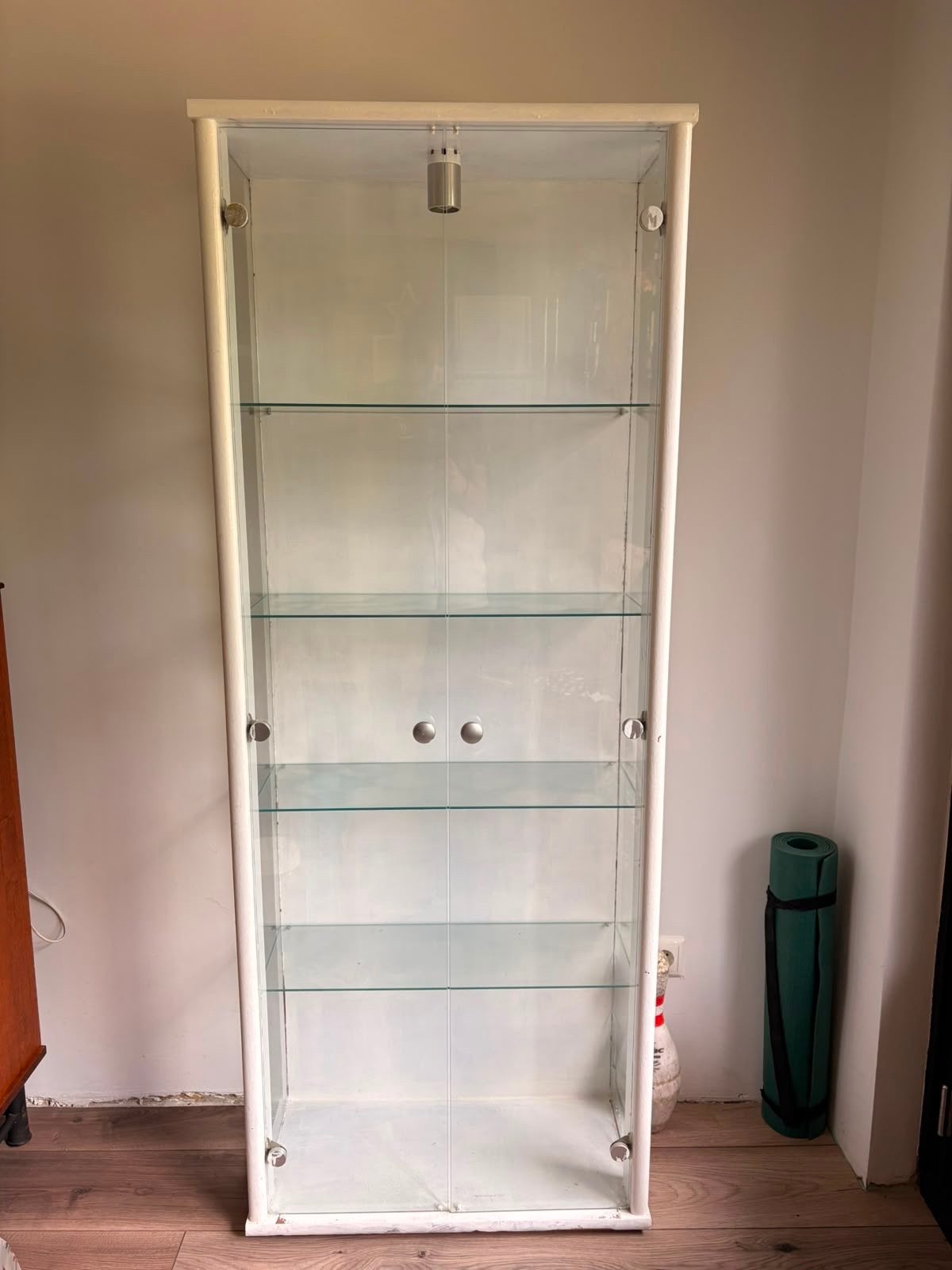 Vitrinekast, Ophalen, Gebruikt, 50 tot 100 cm, Glas