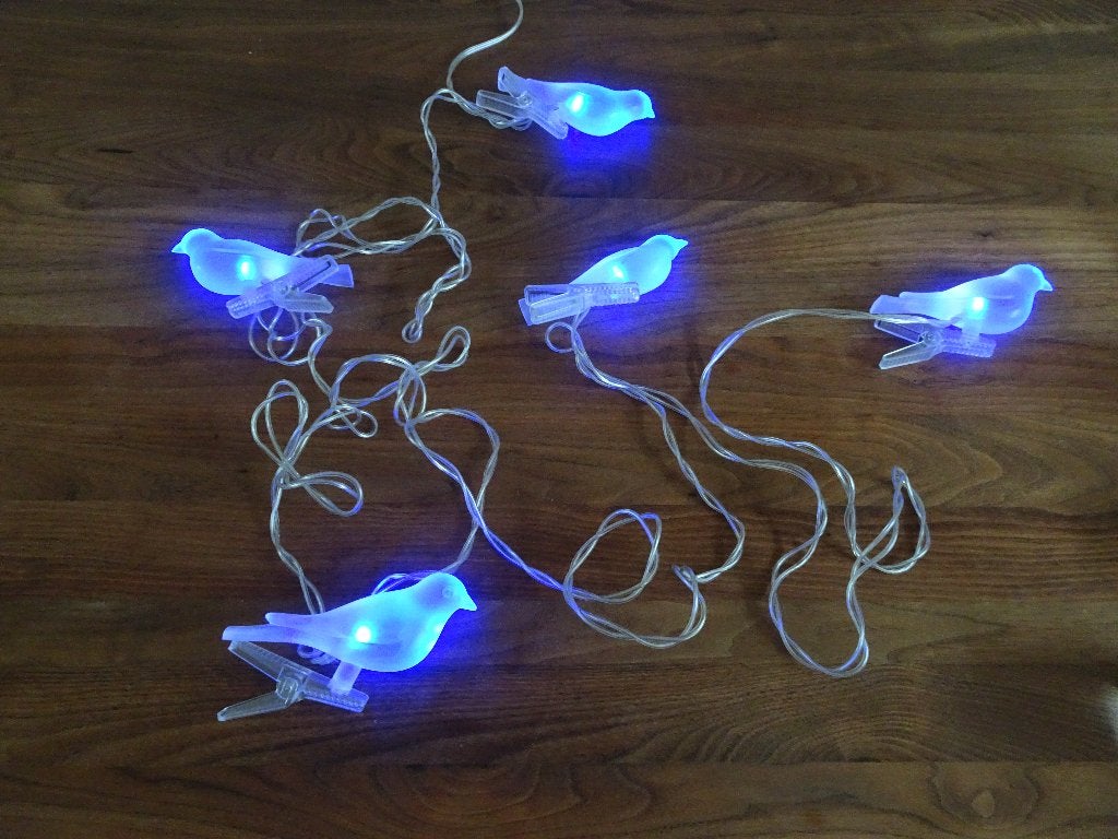 Ikea Skina LED lichtslinger vogels, ontwerp Ola Wihlborg, Kunststof, Gebruikt, Minder dan 50 watt, Overige typen