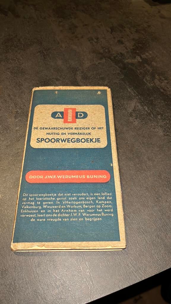 Werumeus Buning. Spoorwegboekje 1944 toerisme in Nederland, Ophalen of Verzenden