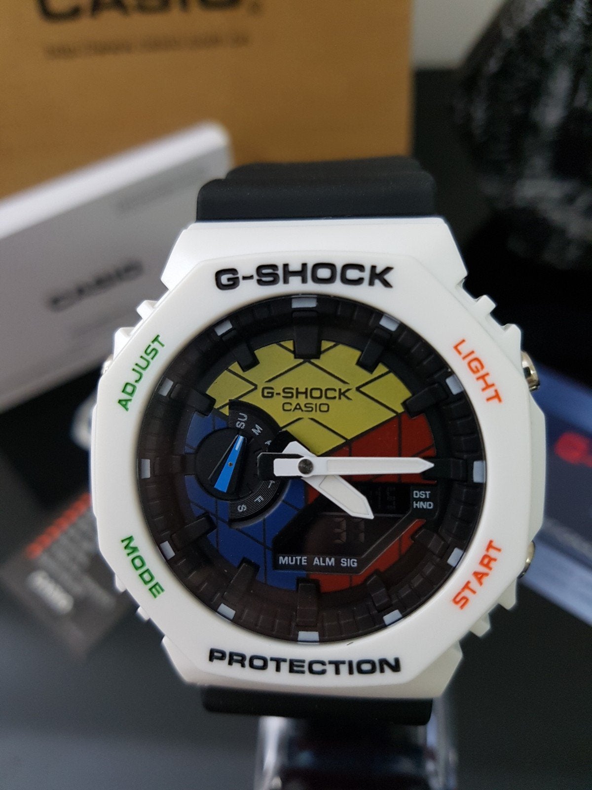 G-Shock GA-210‪0RC-1A, Ophalen of Verzenden, Nieuw, Wit, Casio G-Shock