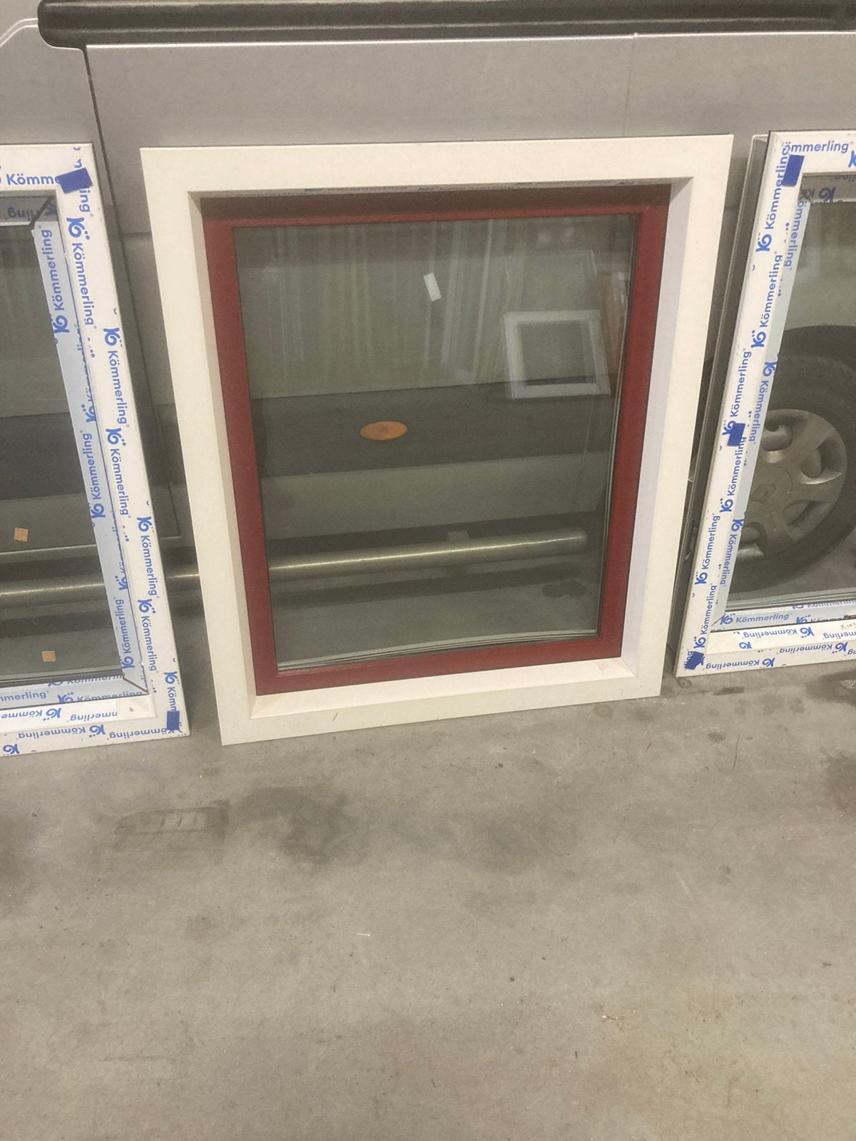 Nieuw kunststof kozijn 101*119, Tuin en Terras, Ophalen, Minder dan 3 meter, Zo goed als nieuw, H