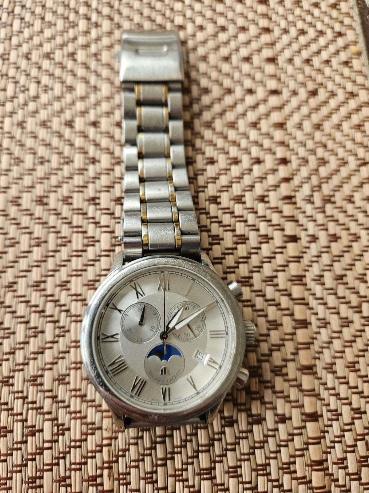 Maurice Lacroix Polshorloge - Gebruikt, Sieraden, Tassen en Uiterlijk, Overige merken, Staal, Gebruikt, Staal
