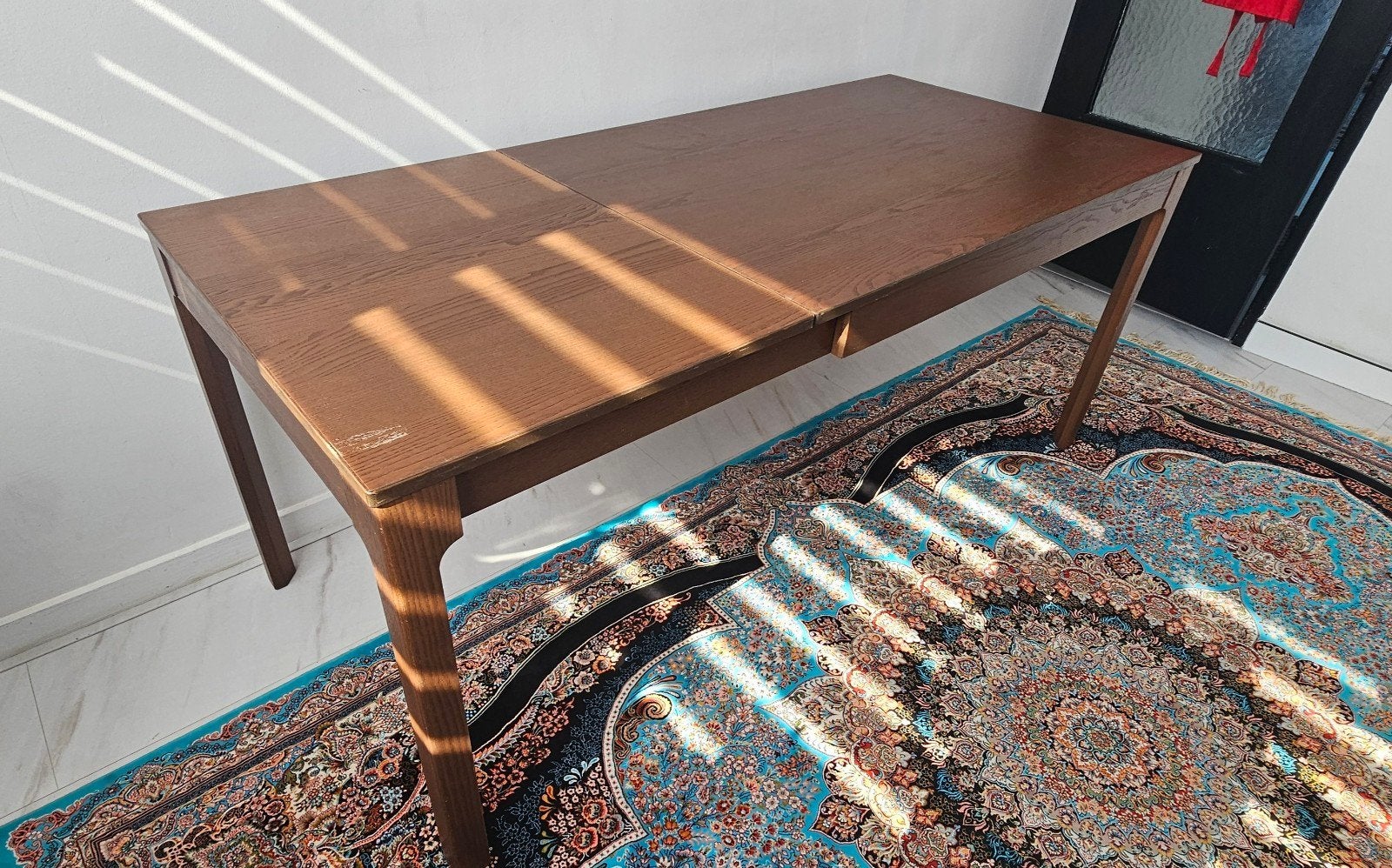 Ikea schuibare tafel, Ophalen, 50 tot 100 cm, Zo goed als nieuw, 150 tot 200 cm