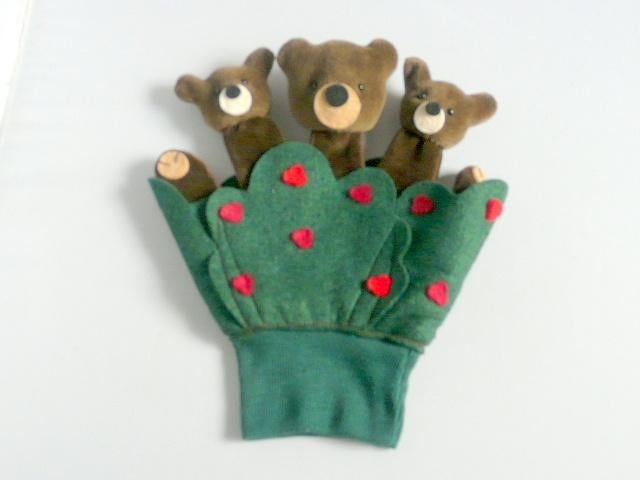 Handpop met 3 beren., Ophalen of Verzenden, Zo goed als nieuw, Overige typen