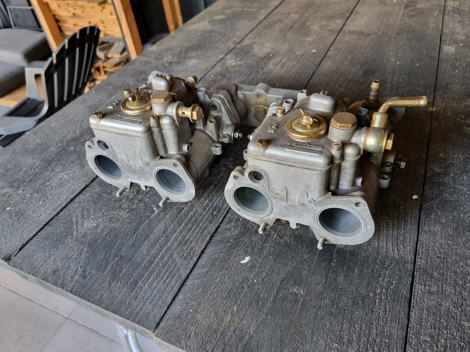 2x Weber carburateur 38mm, Ophalen of Verzenden, Gebruikt, Oldtimer onderdelen