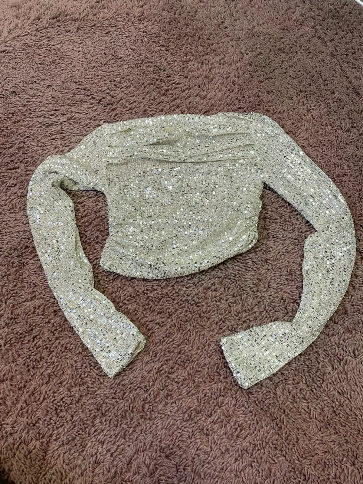 Glitter truitje van Fashiontiger maat S, Kleding | Dames, Beige, Ophalen of Verzenden, Lange mouw, Maat 36 (S)
