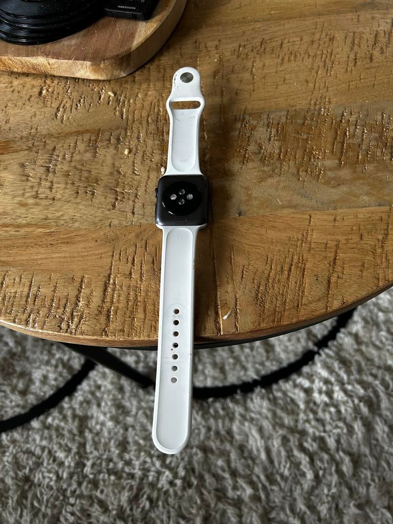 Apple Watch Series 3 (GPS) 38mm met extra bandjes, Wit, IOS, Ophalen of Verzenden, Waterdicht