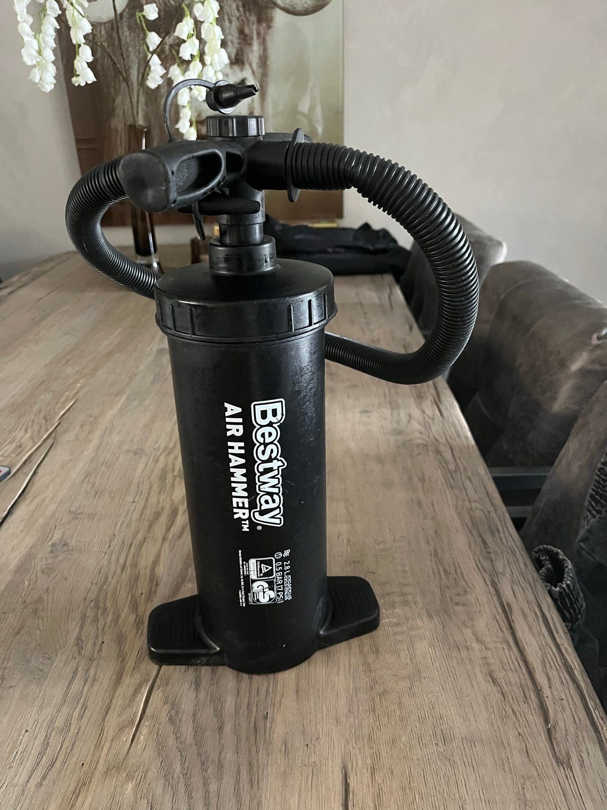 Bestway Air Hammer handpomp voor opblaasartikelen, Ophalen of Verzenden, Gebruikt, Handmatig