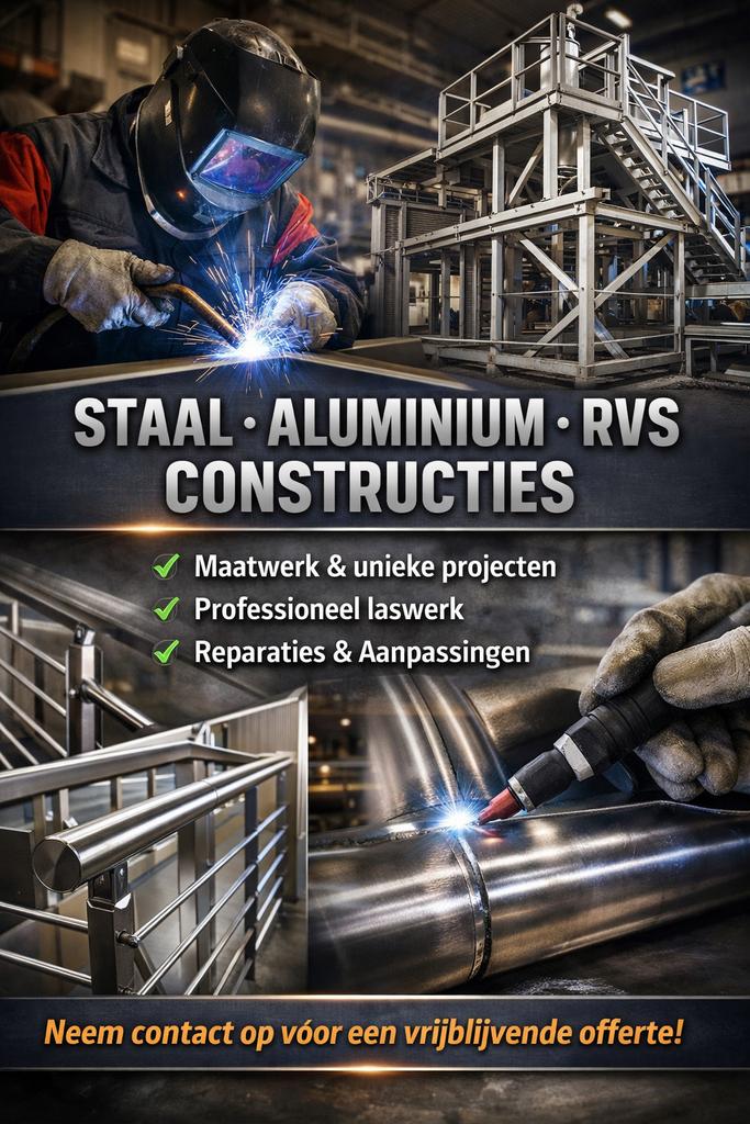 Laswerk & Metaalbewerking | Staal, Aluminium, RVS | Maatwerk, Ophalen of Verzenden