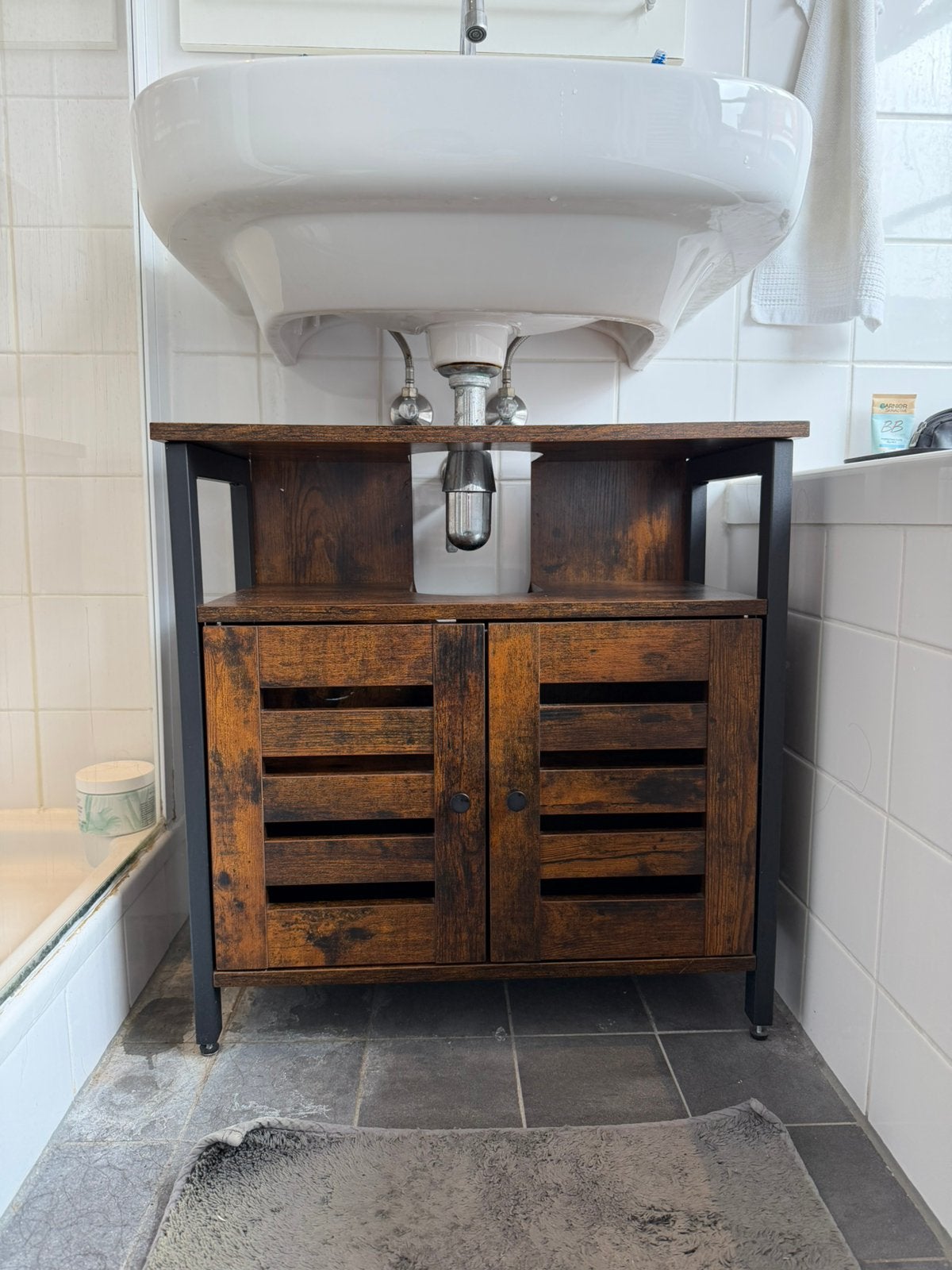 Industrial Bathroom Sink Cabinet, Ophalen, Overige typen, 50 tot 100 cm, Zo goed als nieuw