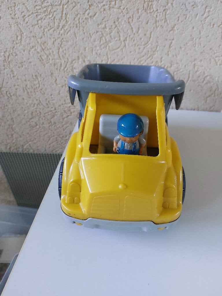 vracht - kiepauto merk ecoiffier, met pop,  hard plastic, Ophalen, Gebruikt