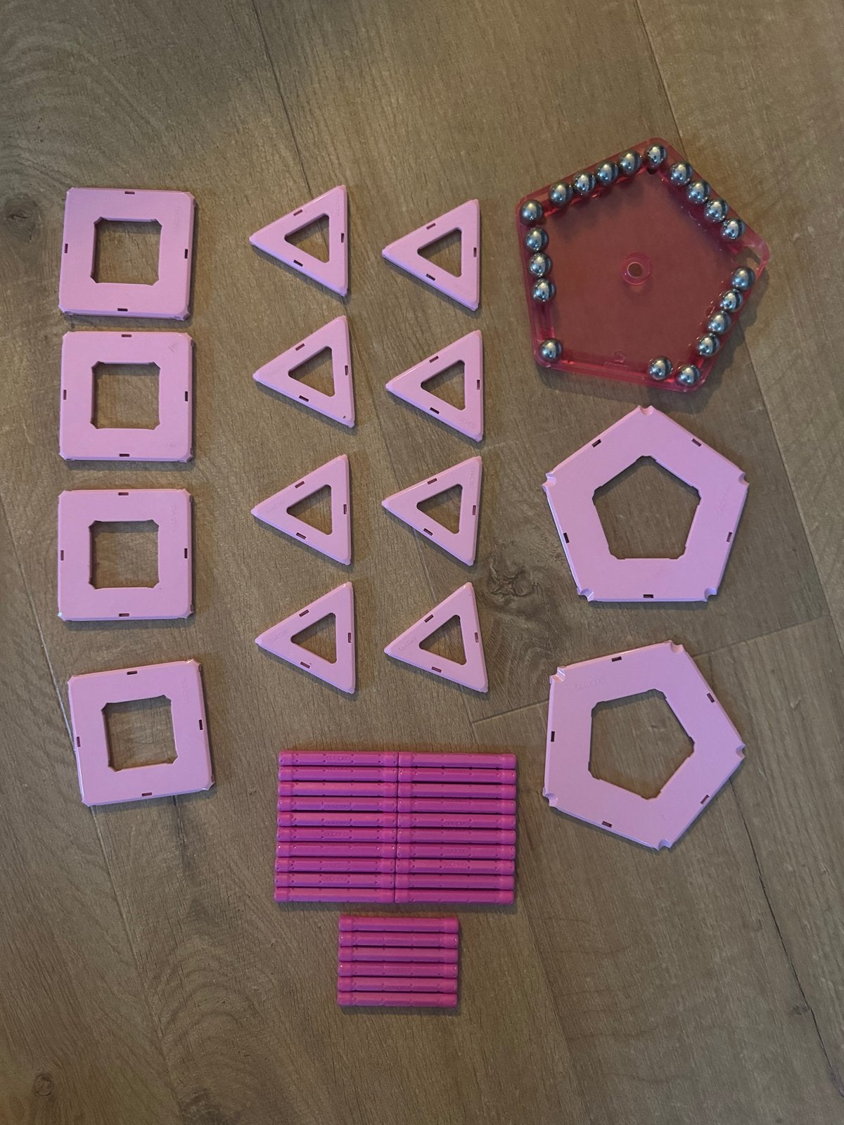 Geomag magnetisch constructiespeelgoed roze, Ophalen of Verzenden, Gebruikt, Overige merken