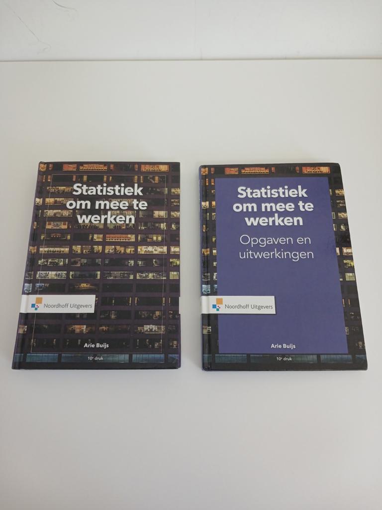 Statistiek om mee te werken - Boekenset (10e druk), Gelezen, Arie Buijs, Gamma, HBO