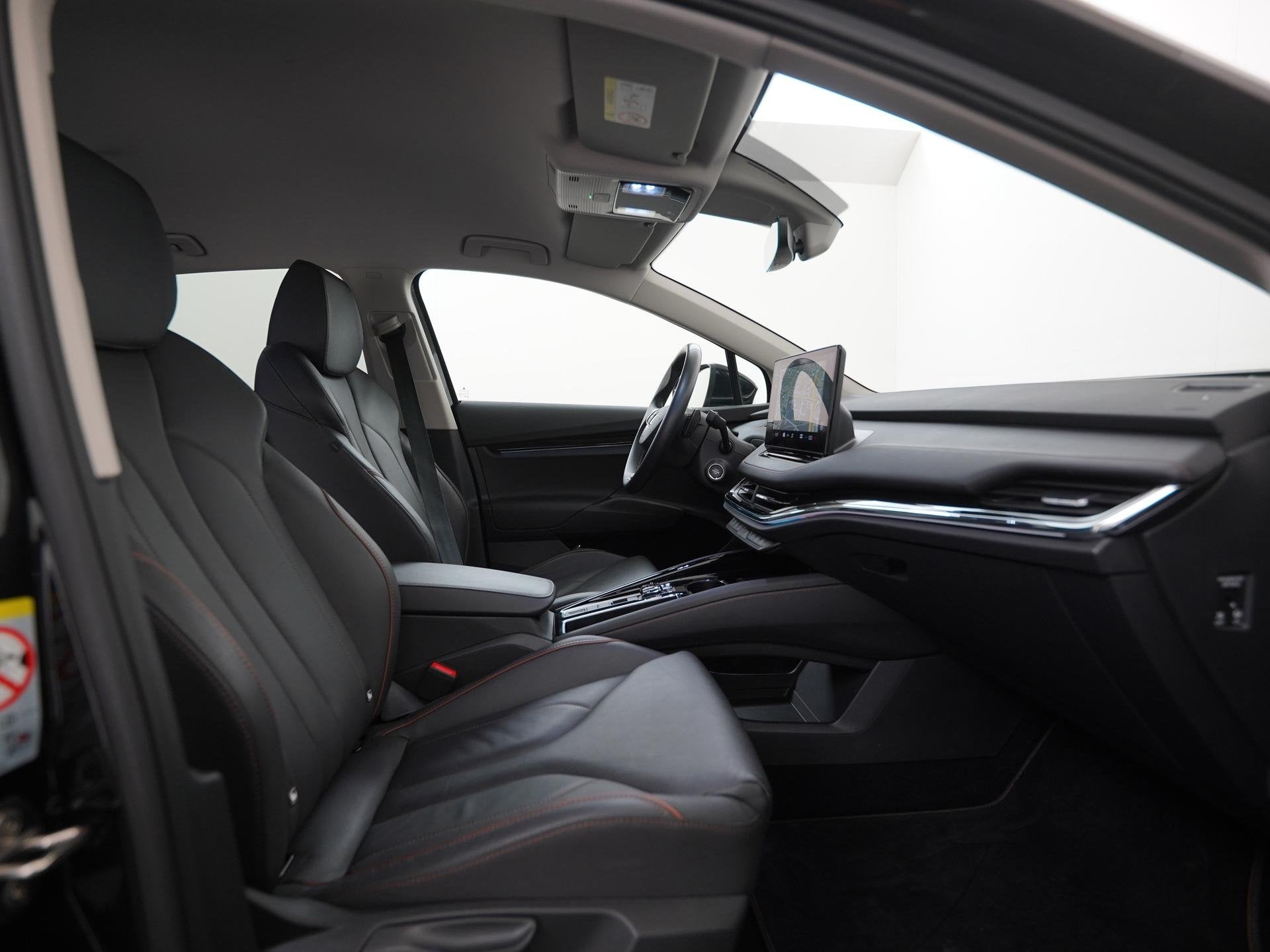 Skoda Enyaq iV 80 | SOH 91% | Leder | Zondag Open!, Auto's, Skoda, Achterwielaandrijving, Gebruikt, Zwart, 204 pk