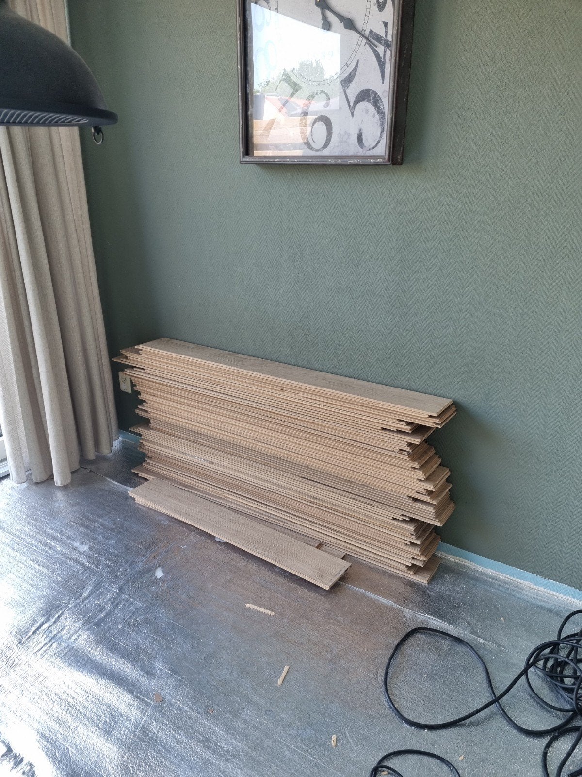 Laminaat 68 planken, Ophalen, 50 tot 150 cm, 10 m² of meer, 10 tot 30 cm