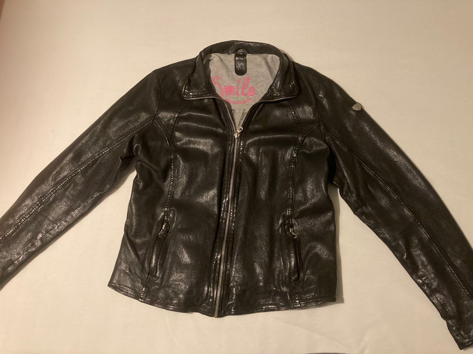 Prachtig zwart leren afkledend Gipsy jack!, Ophalen of Verzenden, Zo goed als nieuw, Maat 42/44 (L), Zwart