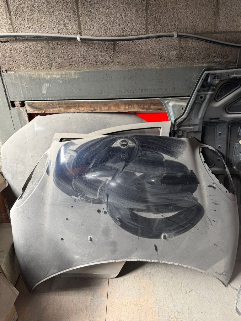 MINI Cooper R55 R56 R57 Motorkap Zilver 2006-2015, Auto-onderdelen, Ophalen, Gebruikt, Mini